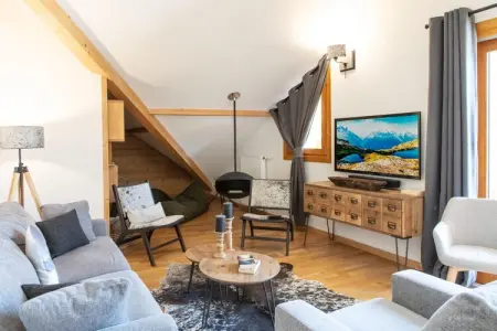 VAUJANY Edelweiss-A36P, Chalet à Vaujany avec vue sur les montagnes - Photo 6
