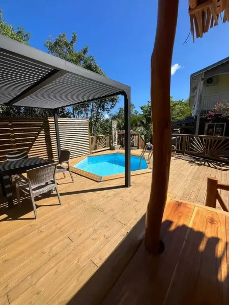Appartement avec vue jardin à Deshaies 80 m² avec piscine - Photo 1
