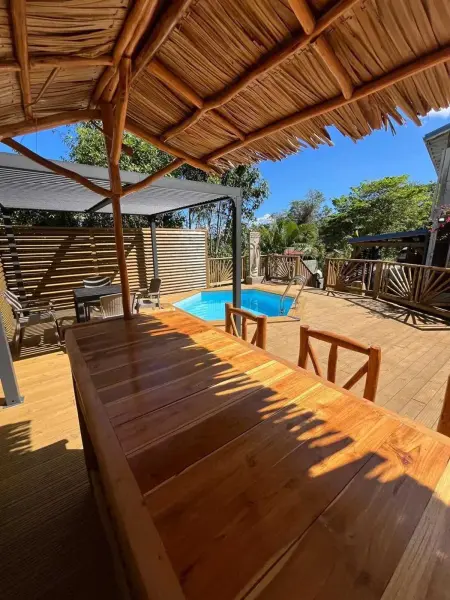 Appartement avec vue jardin à Deshaies 80 m² avec piscine - Photo 2