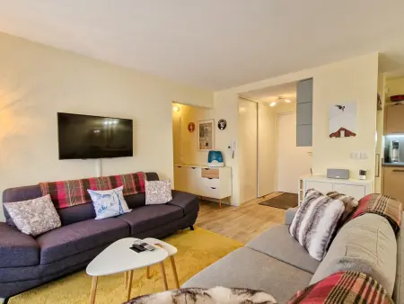 Appartement rénové avec terrasse au centre, 6 pers., vue pistes - Photo 1