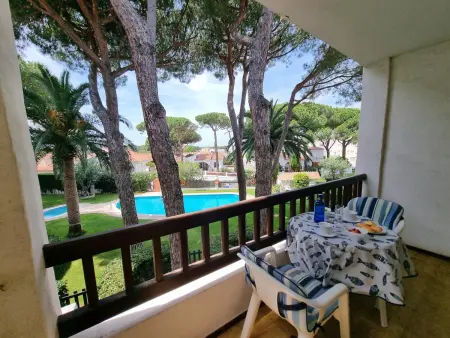 Studio à L'Escala à 300m de la plage, vue piscine commune - Photo 15