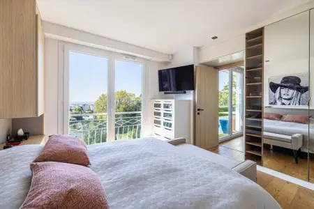 MR-78-VALLAURIS, Appartement moderne avec vue mer - Climatisé - 2 chambres - 4 personnes - Cannes - Photo 9