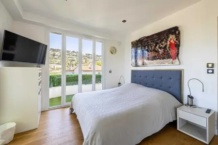 MR-78-VALLAURIS, Appartement moderne avec vue mer - Climatisé - 2 chambres - 4 personnes - Cannes - Photo 12