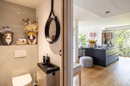 MR-78-VALLAURIS, Appartement moderne avec vue mer - Climatisé - 2 chambres - 4 personnes - Cannes - Photo 14