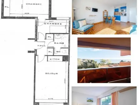 Appartement 6 personnes, vue mer, Wi-Fi inclus, Appartement 6 personnes à Roquebrune Cap Martin - Photo 6