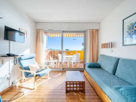 Studio pour 4 avec Wi-Fi illimité, vue mer depuis la terrasse - Photo 1
