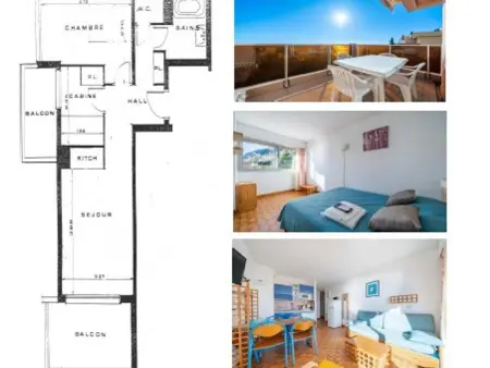 Appartement 6 pers, terrasse, Wi-Fi inclus, Appartement 6 personnes à Roquebrune Cap Martin - Photo 6