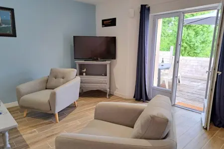Doppelhaushälfte in Telgruc sur mer, Maison à Telgruc-sur-Mer près de la plage - Photo 5