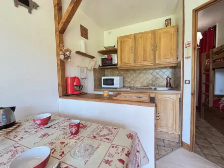 Studio cosy skis aux pieds avec parking, animaux acceptés - Photo 3