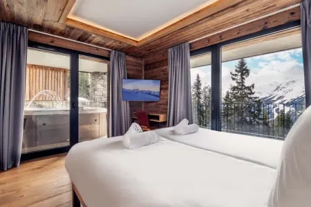 Apartment No 4 6 rooms  cabin, Chalet à La Rosière avec piscine chauffée - Photo 5