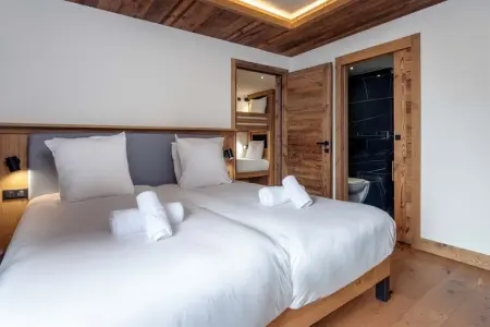 Apartment No 4 6 rooms  cabin, Chalet à La Rosière avec piscine chauffée - Photo 11