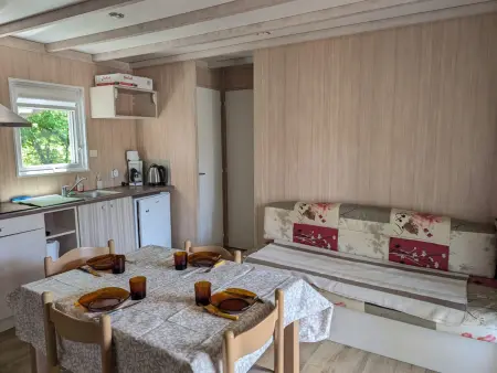Mobil-home moderne dans la nature d'Auvergne, Chalet 6 personnes à Égliseneuve d'Entraigues - Photo 5