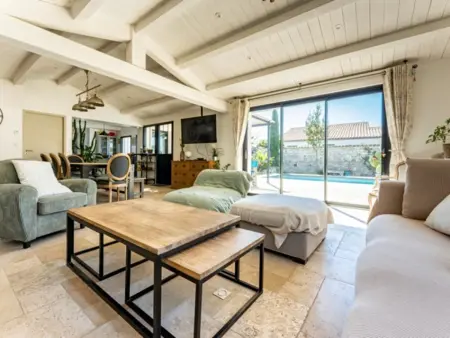 Maison familiale avec piscine pour 9 personnes, Villa 9 personnes à Le Bois Plage en Ré - Photo 13