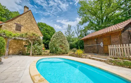 Charmante Maison avec piscine, Maison 5 personnes à Archignac - Photo 10