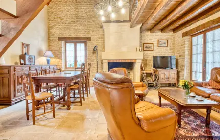 Charmante Maison avec piscine, Maison 5 personnes à Archignac - Photo 19