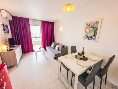 Les Pins Bleus, Appartement 4 personnes à Juan les Pins - Photo 7