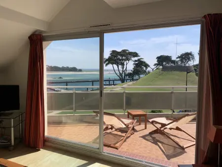 Appartement avec terrasse, 6 personnes, parking, vue port - Photo 1