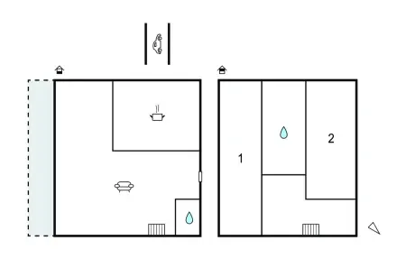 Maison 4 personnes à St Laurent de la Cabr. - Photo 18