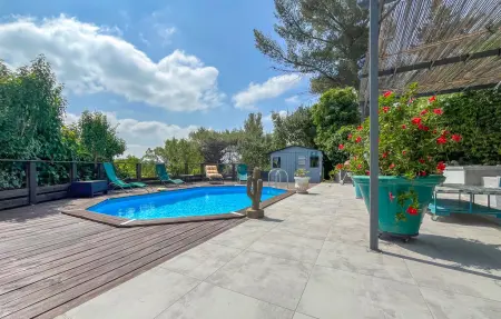 Villa piscine et jacuzzi, Maison 6 personnes à Nîmes - Photo 10