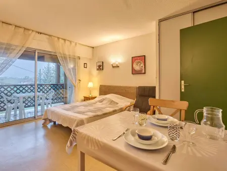 Appartement T1 lumineux avec balcon et WiFi à Barbotan, animaux admis - Photo 5