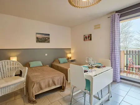 Studio lumineux pour 2 personnes avec balcon, parking et animaux admis - Photo 2