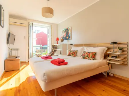 Appartement central à Lisbonne avec balcon, 2 chambres, climatisation et Wi-Fi - Photo 2