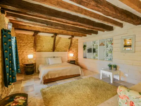Le Mas dAmour, Rustique maison de campagne avec cour et bainspa - Photo 34