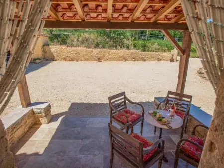 Le Mas dAmour, Rustique maison de campagne avec cour et bainspa - Photo 44