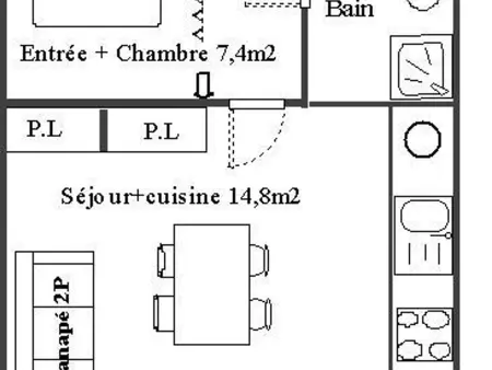 Appartement cosy 2 pièces pour 4 pers à Aussois, proche des pistes - Photo 6