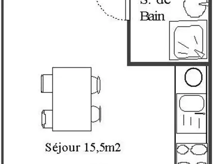 Studio avec balcon et Wifi à Aussois, Appartement 2 personnes à Aussois - Photo 6
