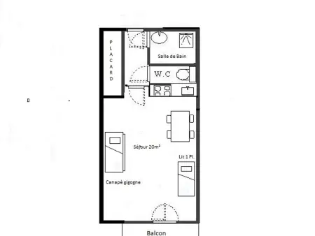 Studio lumineux 2* pour 3 pers, proche remontées, balcon - Photo 6