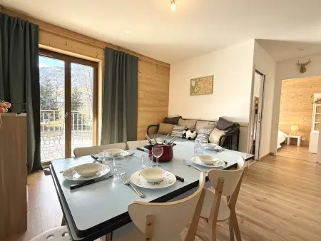 Appartement chaleureux à Praz-sur-Arly avec parking et balcon, proche des pistes, pour 6 personnes - Photo 2