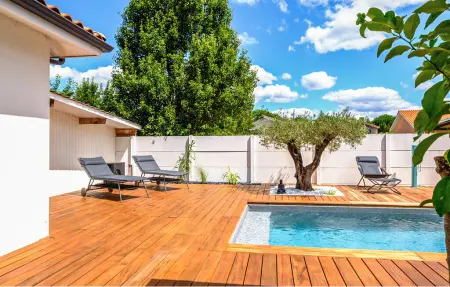 Superbe maison avec piscine, Maison 5 personnes à Parentis en Born - Photo 8