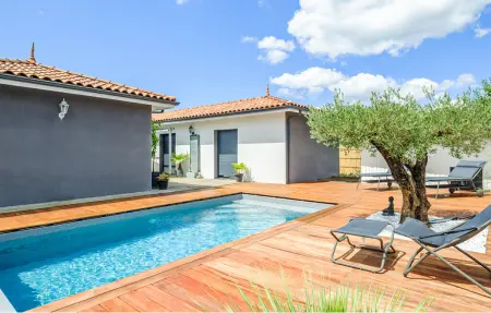 Superbe maison avec piscine, Maison 5 personnes à Parentis en Born - Photo 9