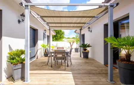 Superbe maison avec piscine, Maison 5 personnes à Parentis en Born - Photo 11
