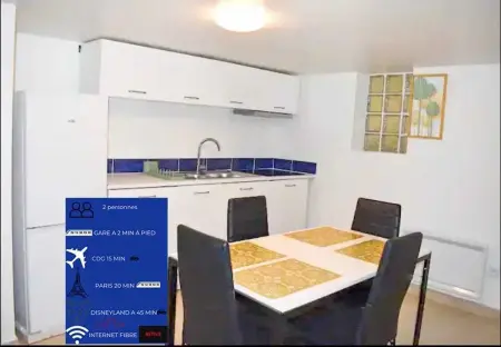 Appartement cosy à Arnouville - 34 m² avec vue jardin - Photo 5