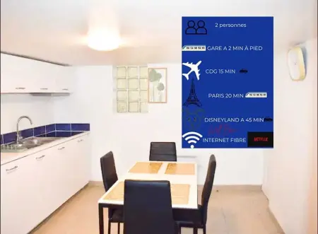 Appartement cosy à Arnouville - 34 m² avec vue jardin - Photo 6