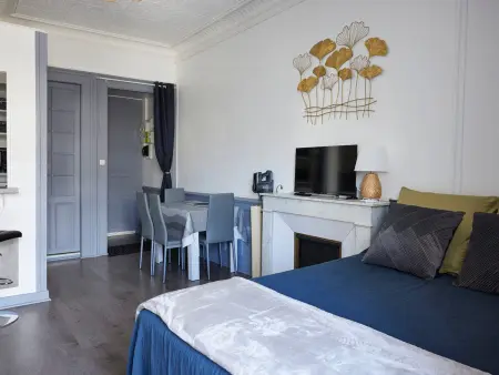 Charmant studio rénové en centre-ville, balcon, animaux acceptés, Wifi - Photo 2
