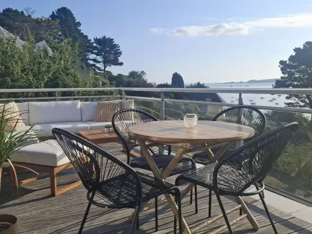 Appartement vue plage avec parking privé, Appartement 5 personnes à Perros Guirec - Photo 1