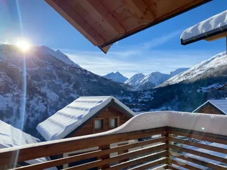 Chalet 8 pers sud, terrasse, parking privé, Chalet 8 personnes à Valloire - Photo 10