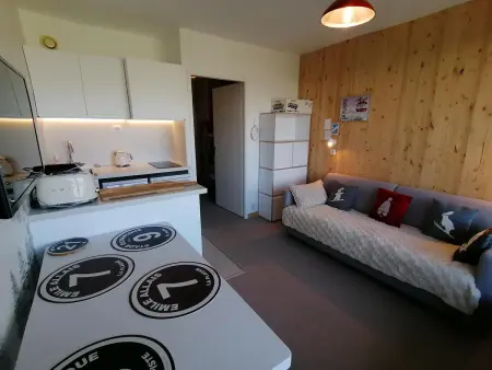 Studio renové  Ski aux pieds  Terrasse, Appartement 4 personnes à La Plagne Montalbert - Photo 2
