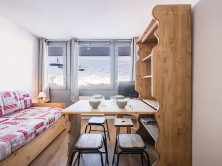 Studio skis aux pieds pour 4 pers., vue Mont Blanc - Photo 3