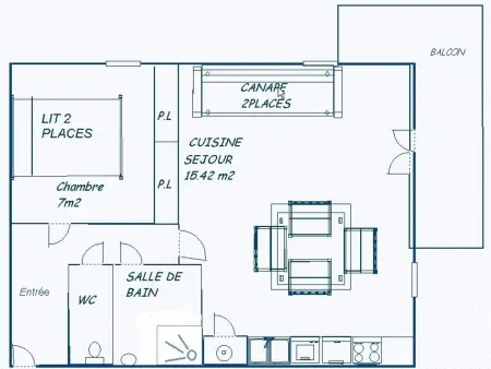 Appartement avec balcon et WIFI, près des pistes - Photo 7
