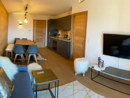Appartement 4P Neuf 8 Pers, Animaux Ok, Parking, Appartement 8 personnes à Hauteluce - Photo 12