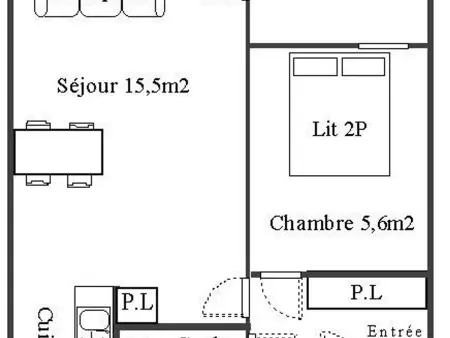 Charmant 2 pièces avec wifi, proche ski, Appartement 4 personnes à Aussois - Photo 6