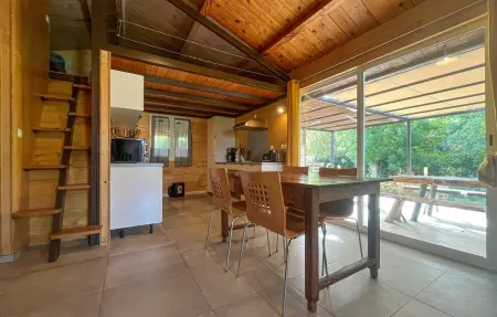 Chalet vue étang, Maison 4 personnes à Saint Paul les Fonts - Photo 2