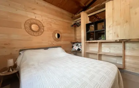 Chalet vue étang, Maison 4 personnes à Saint Paul les Fonts - Photo 12