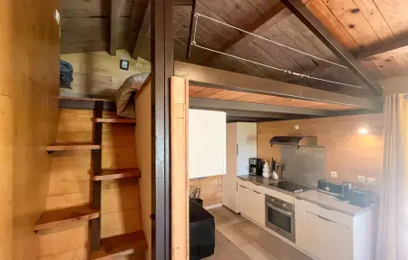 Chalet vue étang, Maison 4 personnes à Saint Paul les Fonts - Photo 13