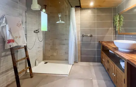 Chalet vue étang, Maison 4 personnes à Saint Paul les Fonts - Photo 16