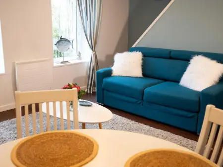 Appartement duplex à Portbail avec Wi-Fi inclus, proche de la mer - Photo 1